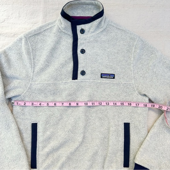 Patagonia Oatmeal Heather Shearling Button Pullover (Size XS) - Picture 4 of 9